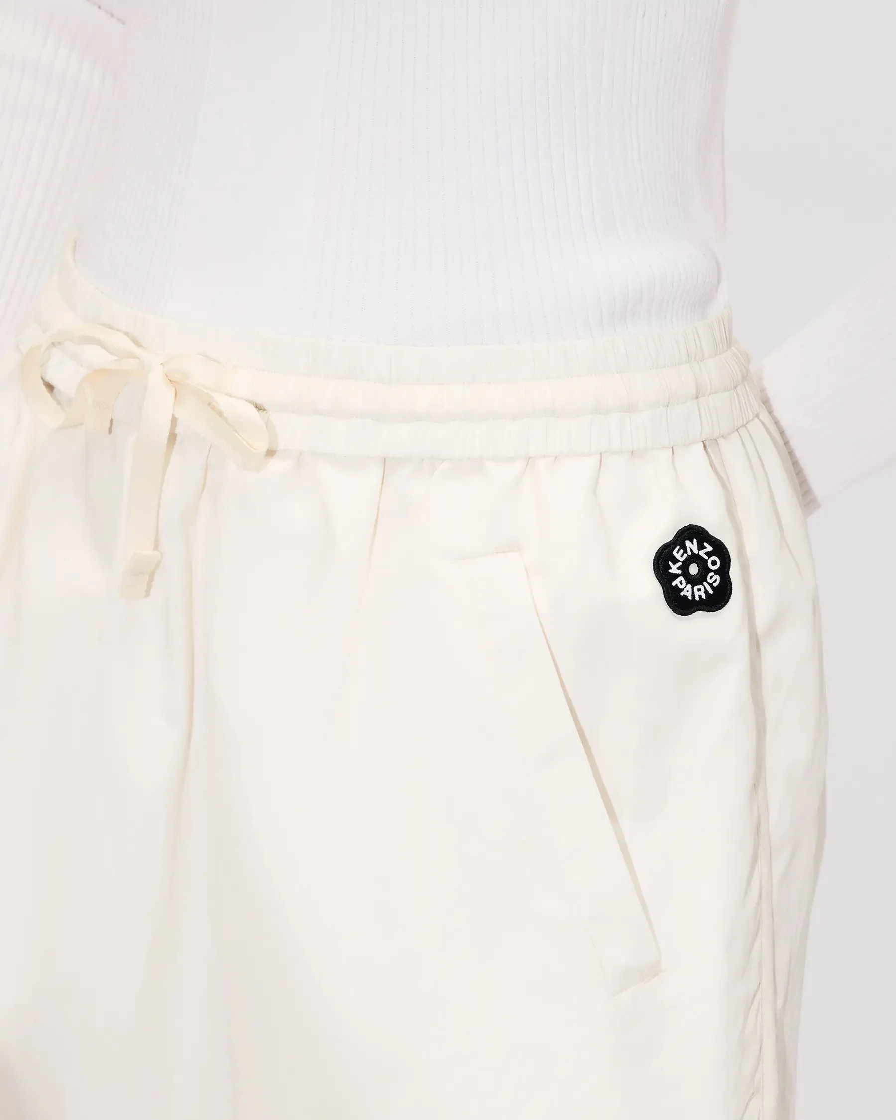 Kenzo Mini Waist-Tie Skirt with Pockets - Image 5
