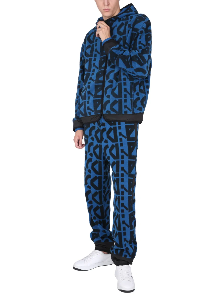 KENZO Monogram-print Fleece Track Pants - Image 2