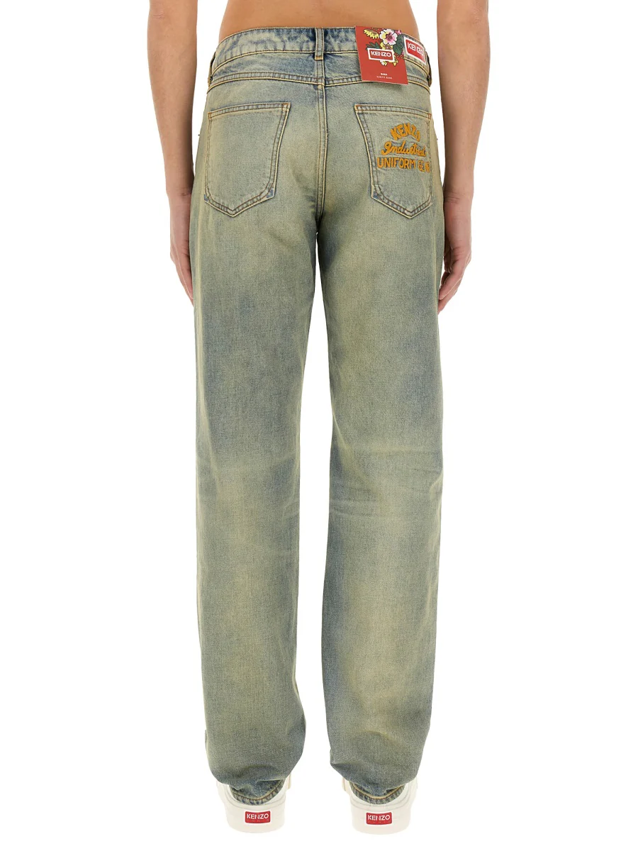 Kenzo Slim Fit Varsity Denim Jeans - Image 3
