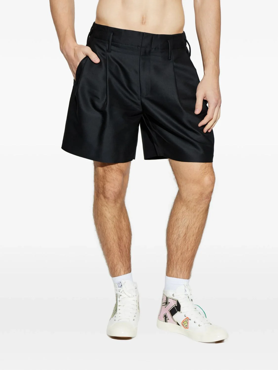 KENZO Tailored Short in Virgin Wool and Silk - Image 2