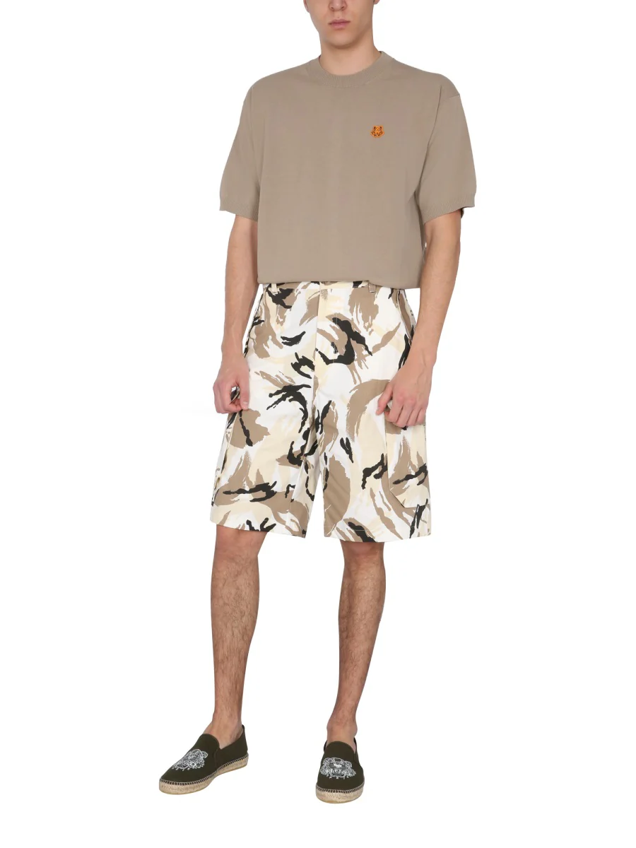 KENZO Tropic Camo Bermuda Cargo Shorts - Image 2