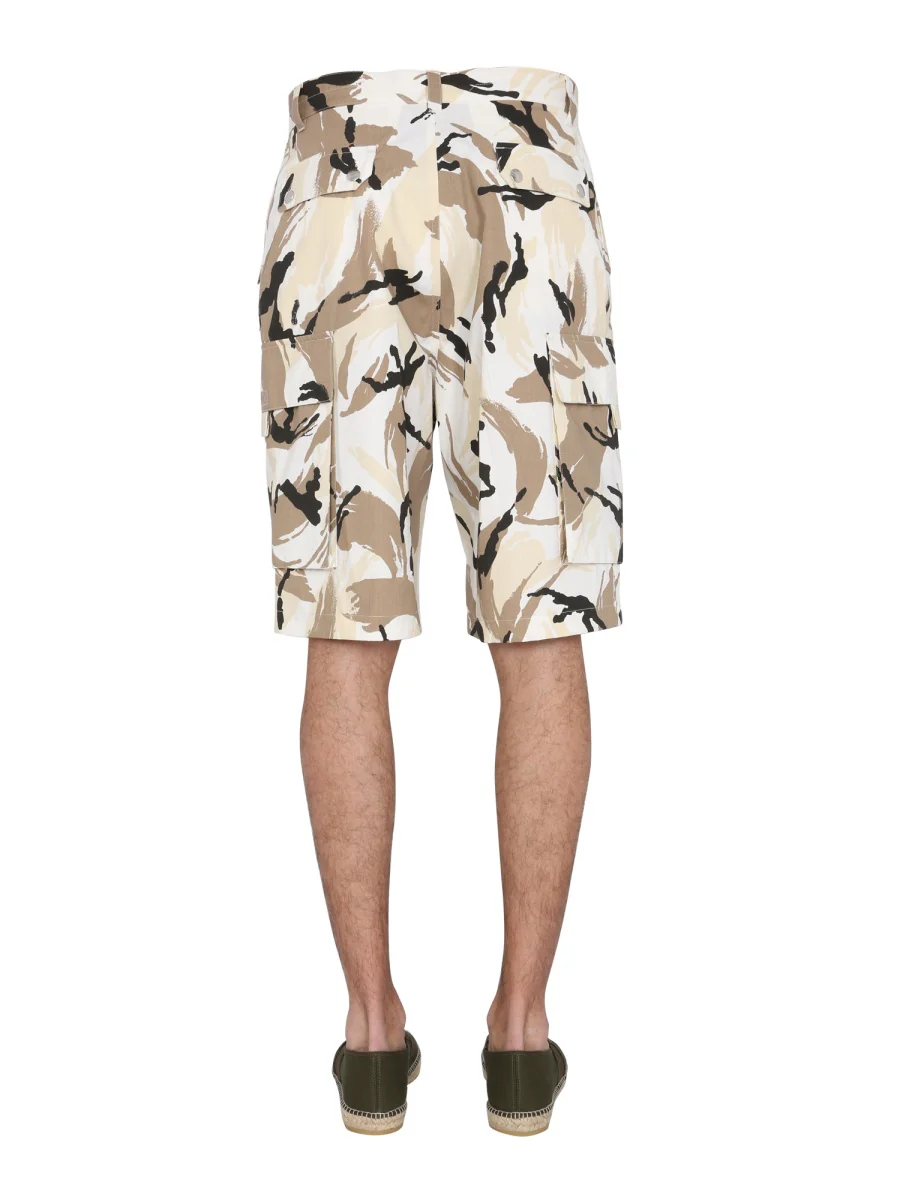 KENZO Tropic Camo Bermuda Cargo Shorts - Image 4