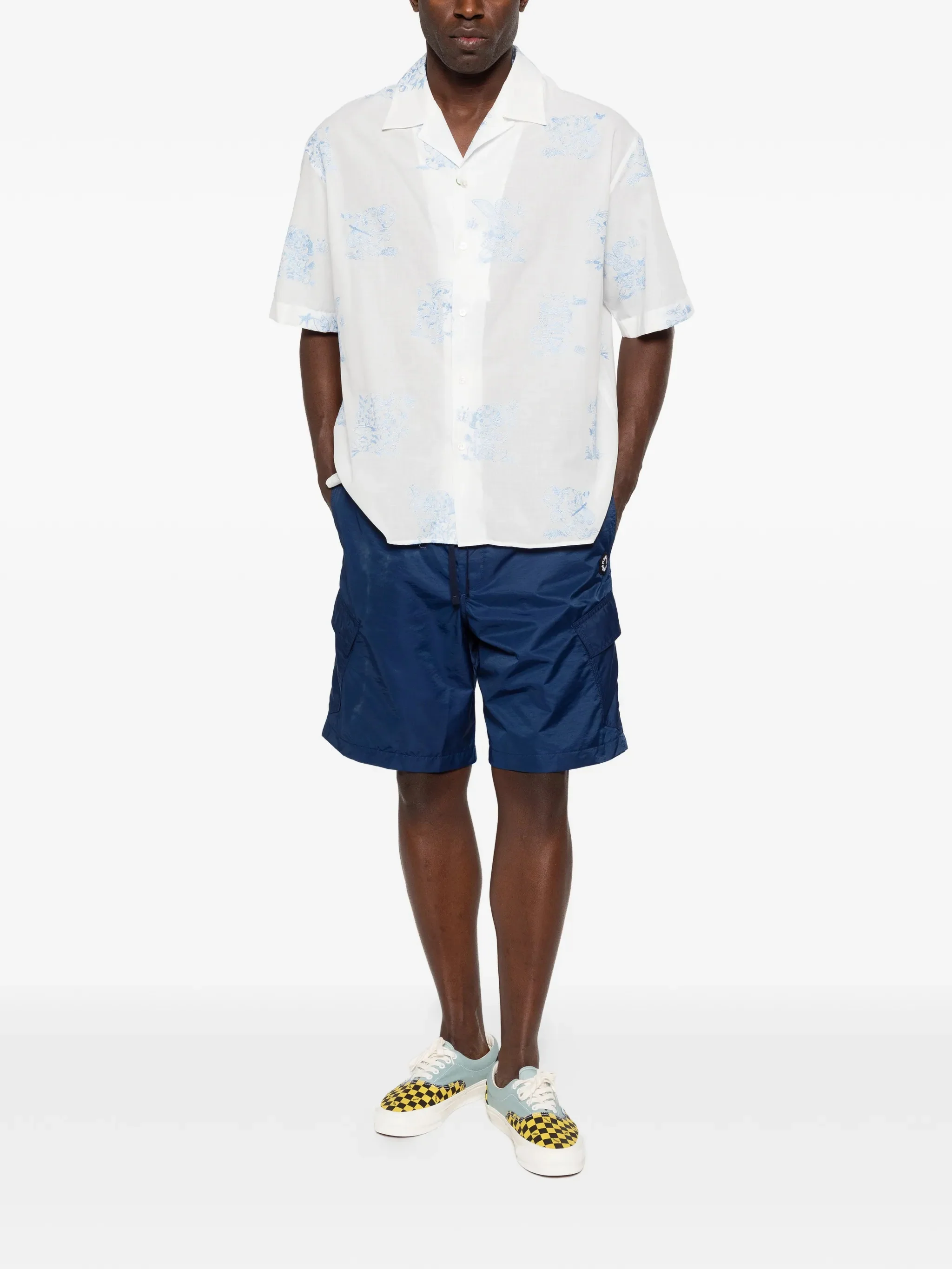 Kenzo Waistband with Drawstring Fastening and Embroidered Badge - Image 2