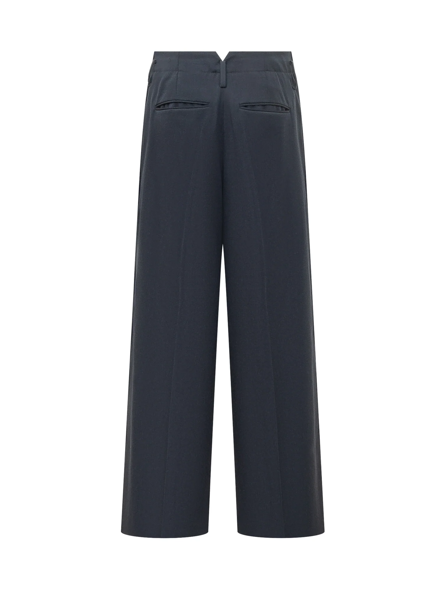 Kenzo Wide Leg Trousers with Front Pleat - Image 2