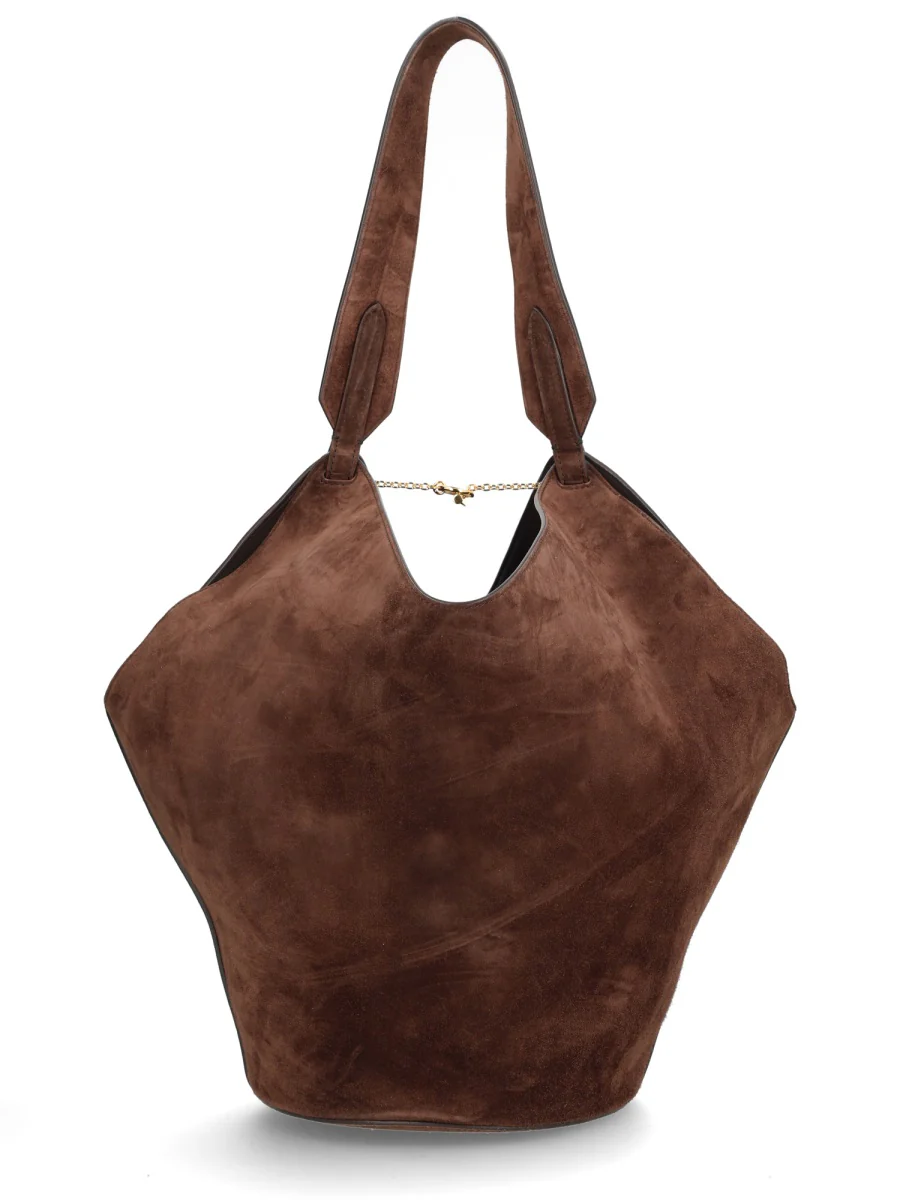 KHAITE Small Lotus Tote in Pebbled Leather - Image 2