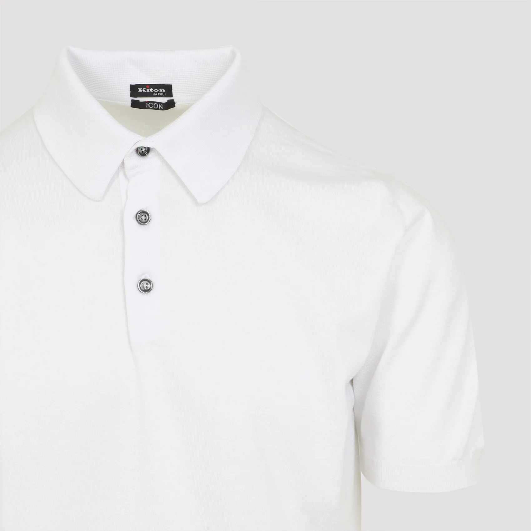 Kiton Button Short-sleeve Polo Shirt - Image 5