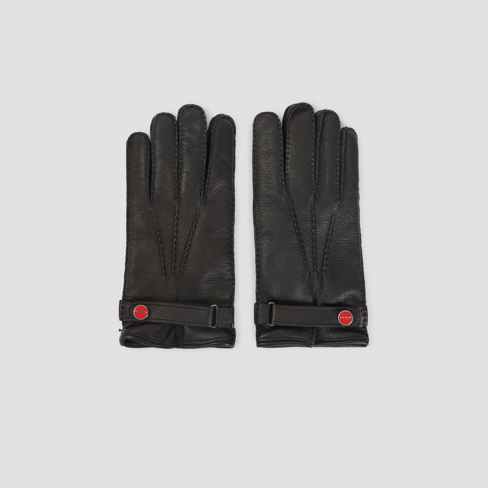Kiton Premium Classic Leather Gloves for Men - Image 3