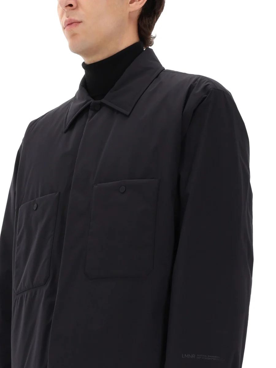 LAMINAR Padded Shirt Jacket in Gore-Tex "Windstopper" Fabric - Image 4