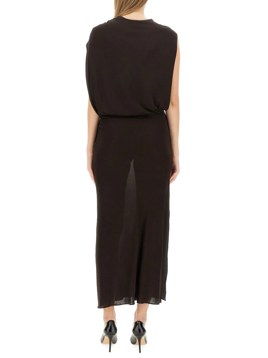 LANVIN Brooch-detail Maxi Dress - Image 3