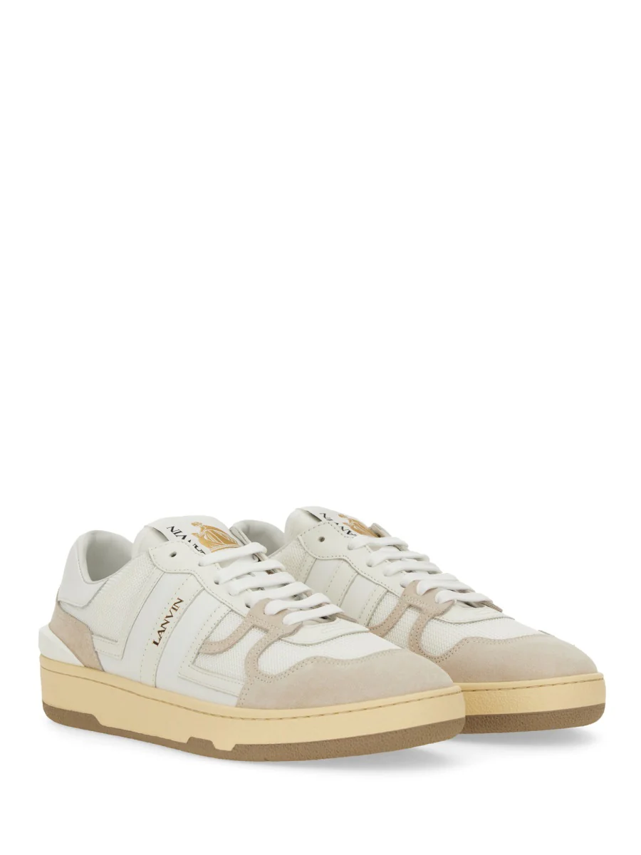 LANVIN Clay Sneakers in Mesh and Leather - Image 2
