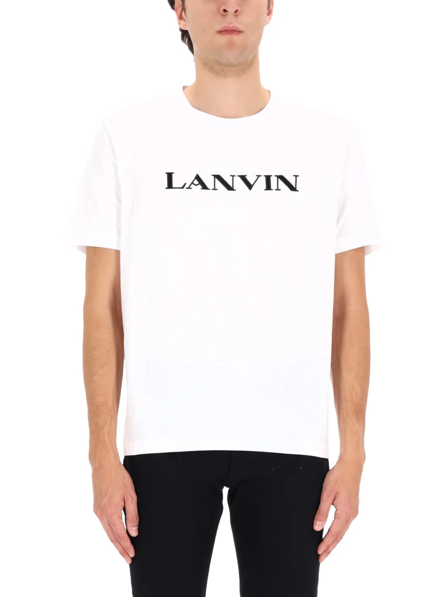 LANVIN Embroidered Cotton T-shirt