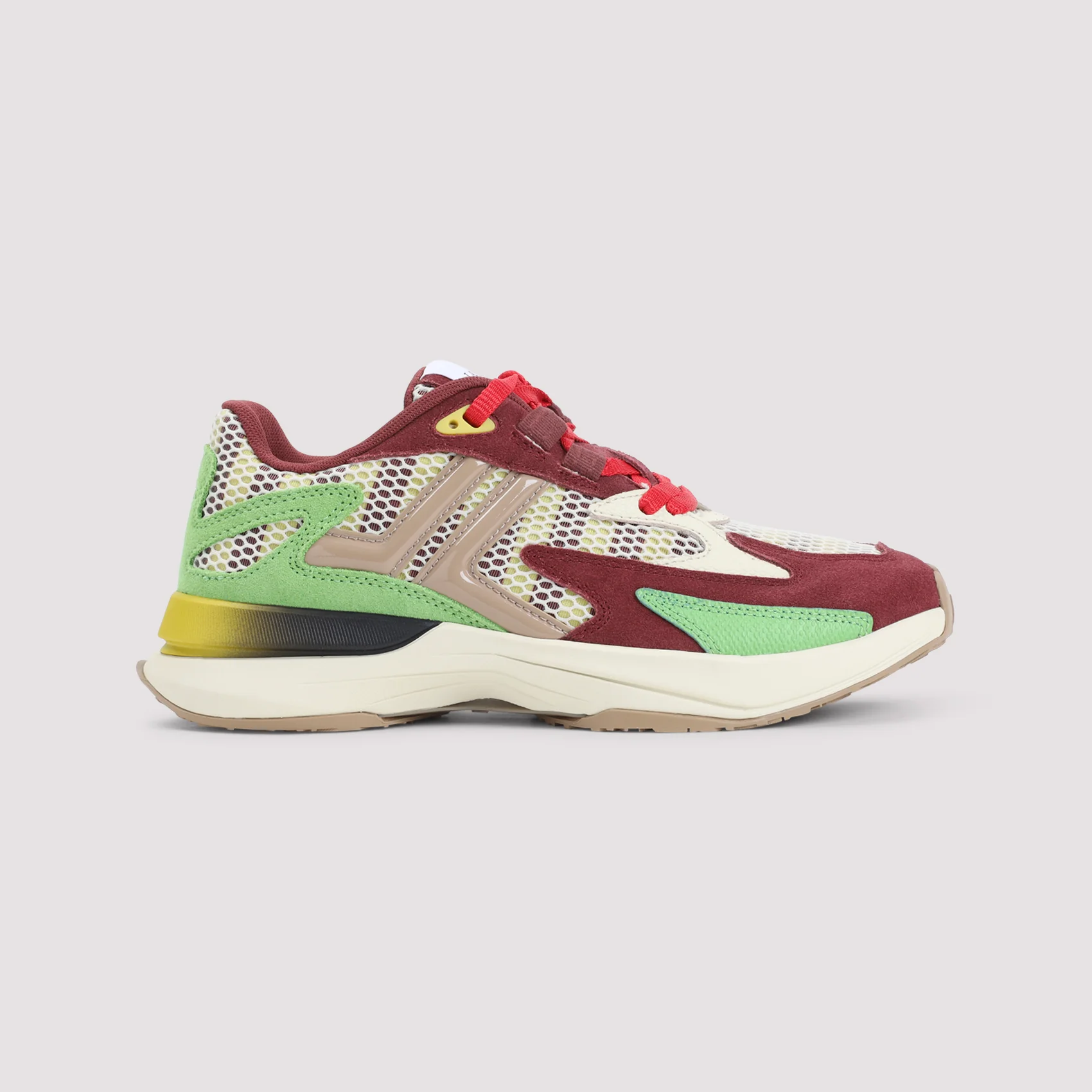 Lanvin JLA Sneakers in Mesh and Metallic Leather - Image 3