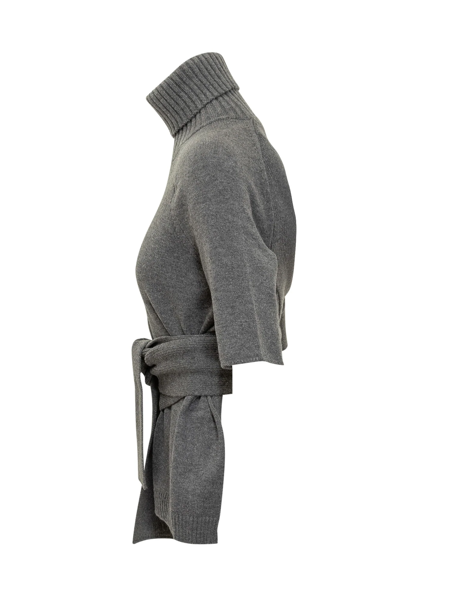 Lanvin Sleeve-Cut Sweater with Belt - Image 3