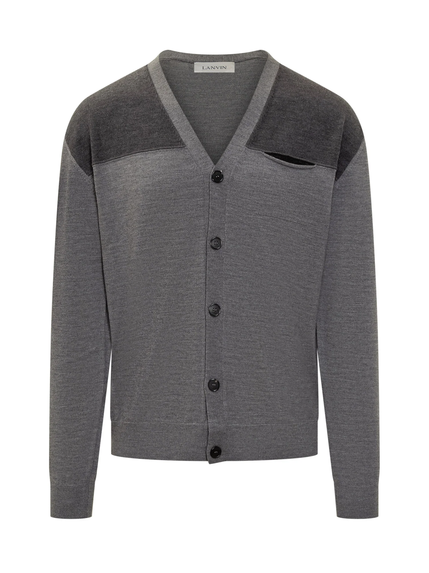 Lanvin Wool Cardigan with Unique Stitch Details