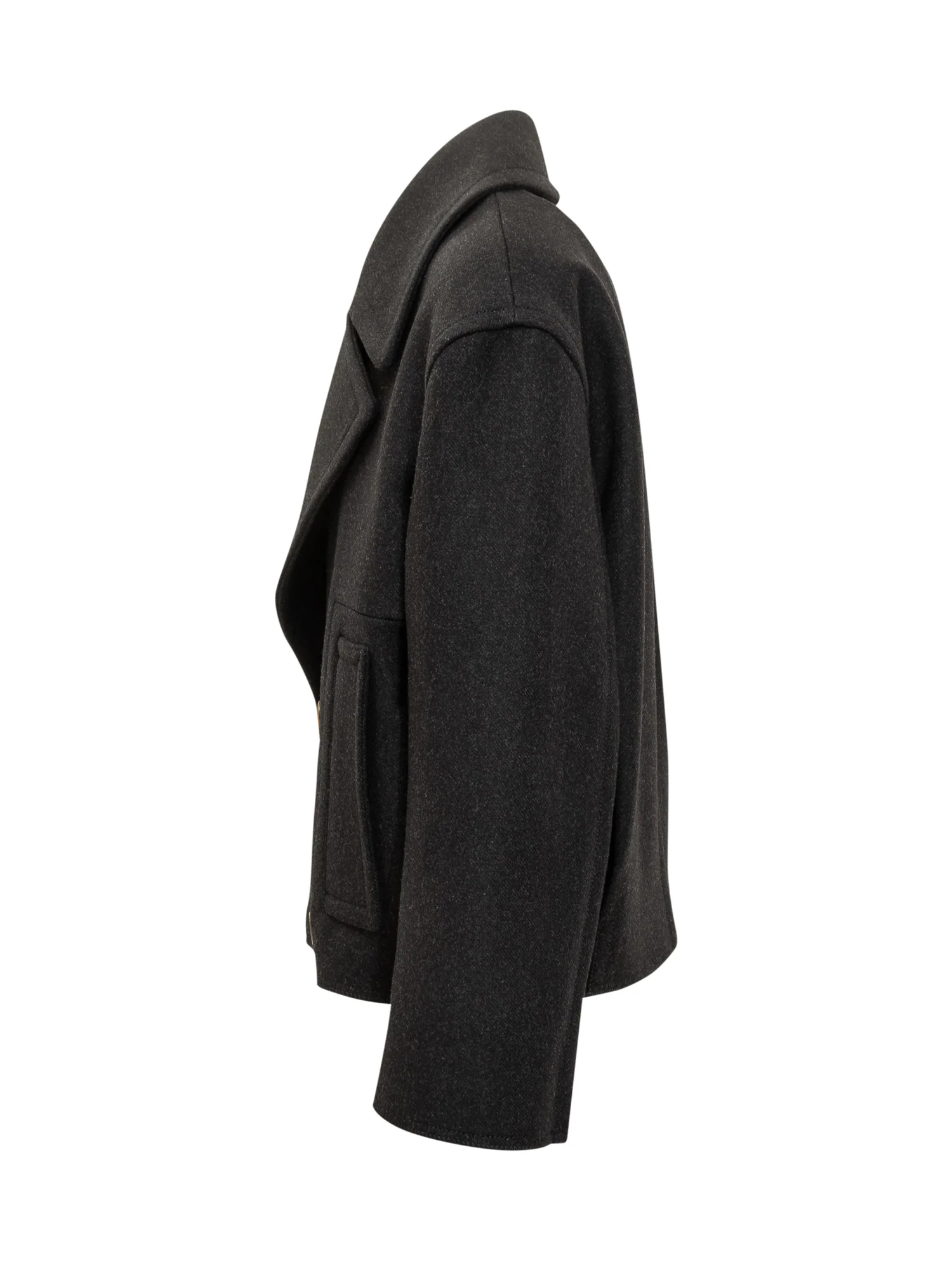 Lanvin Wool Plated Mini Short Jacket - Image 3