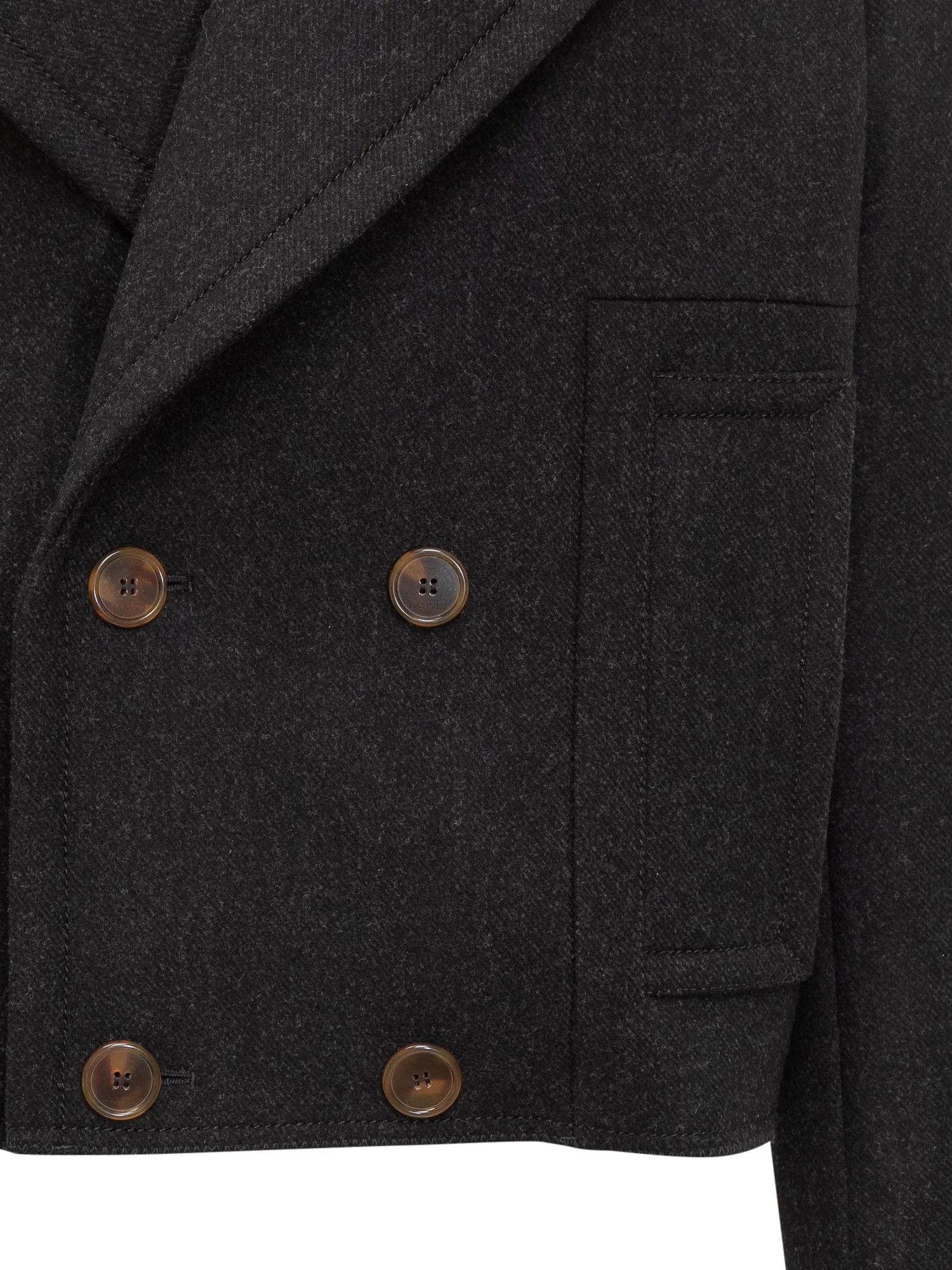 Lanvin Wool Plated Mini Short Jacket - Image 4
