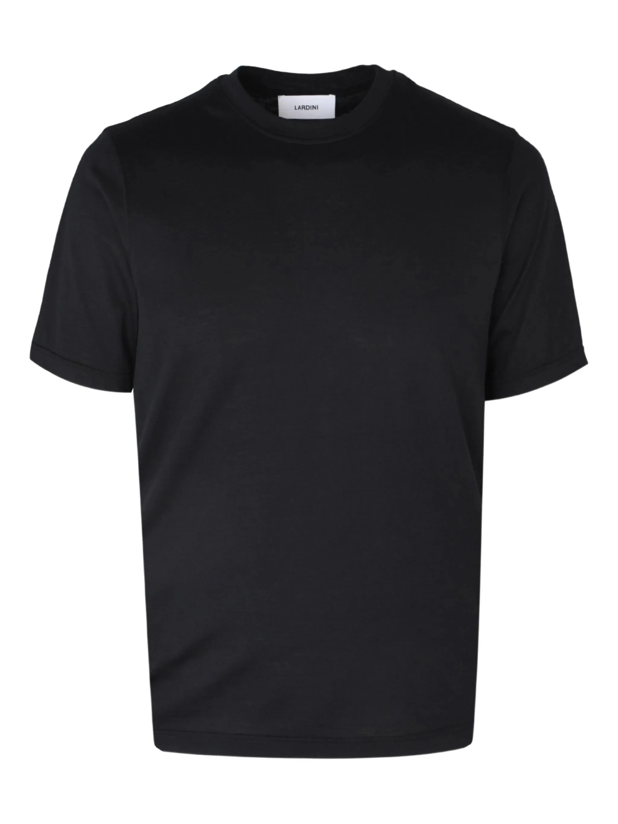 Lardini Classic Cotton and Silk Blend T-shirt with Refined Neckline