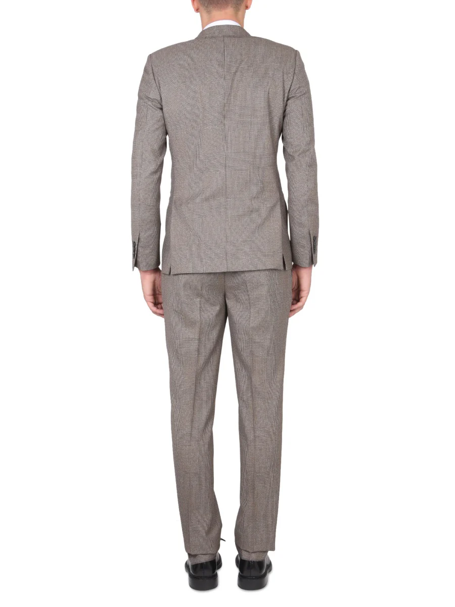 LARDINI Double-breasted Checked-pattern Suit - Image 3