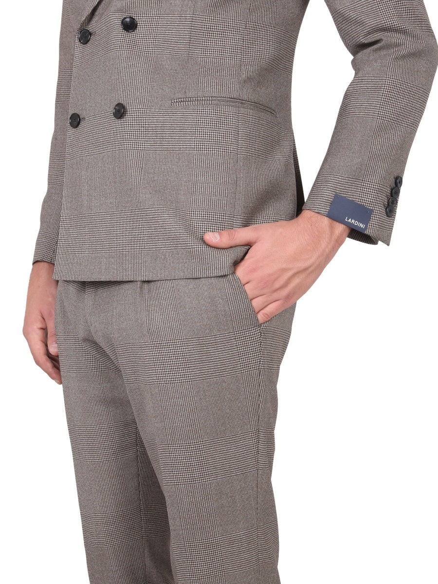 LARDINI Double-breasted Checked-pattern Suit - Image 4