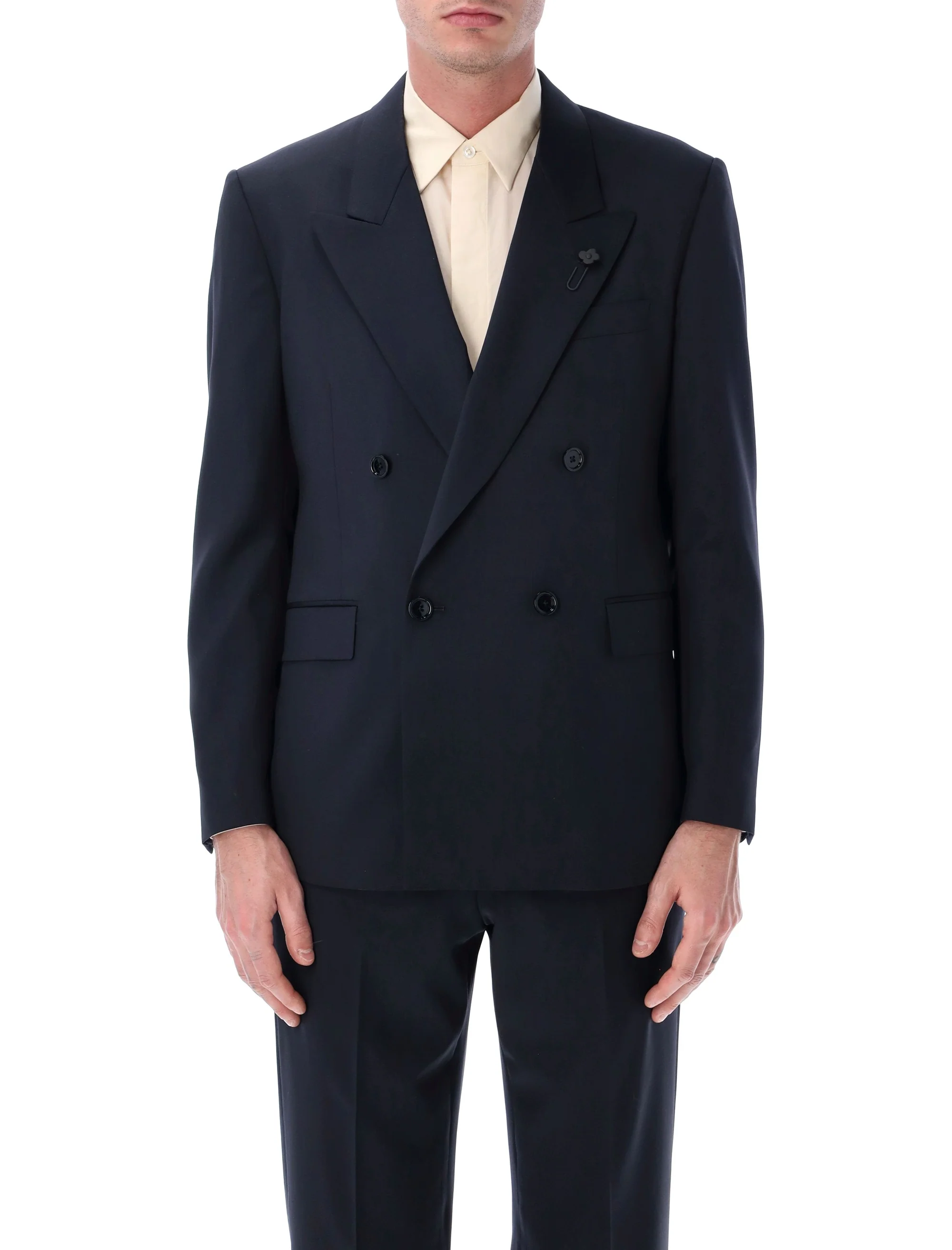 Lardini Double-breasted Four-button Blazer
