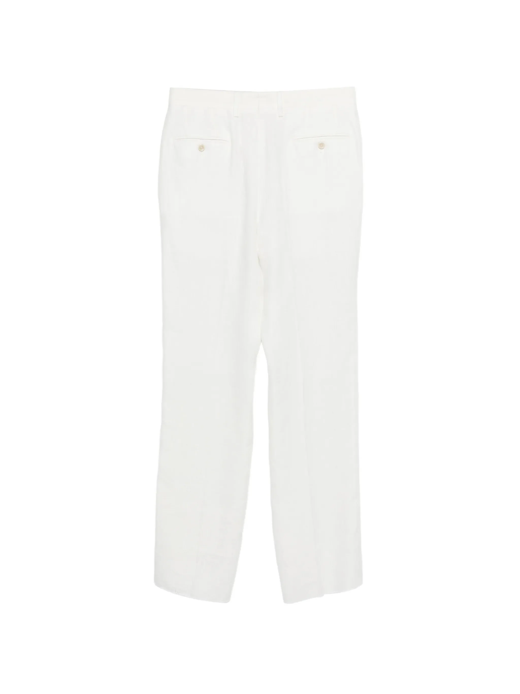 Lardini Lightweight Linen Trousers with Front Closure for Men - Image 2