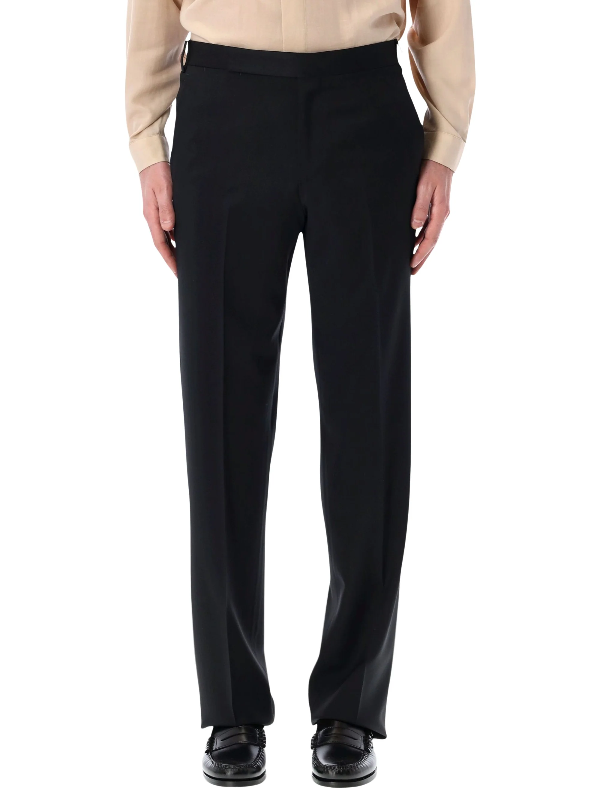 Lardini Lightweight Stretch Crepe Trousers - Size 48