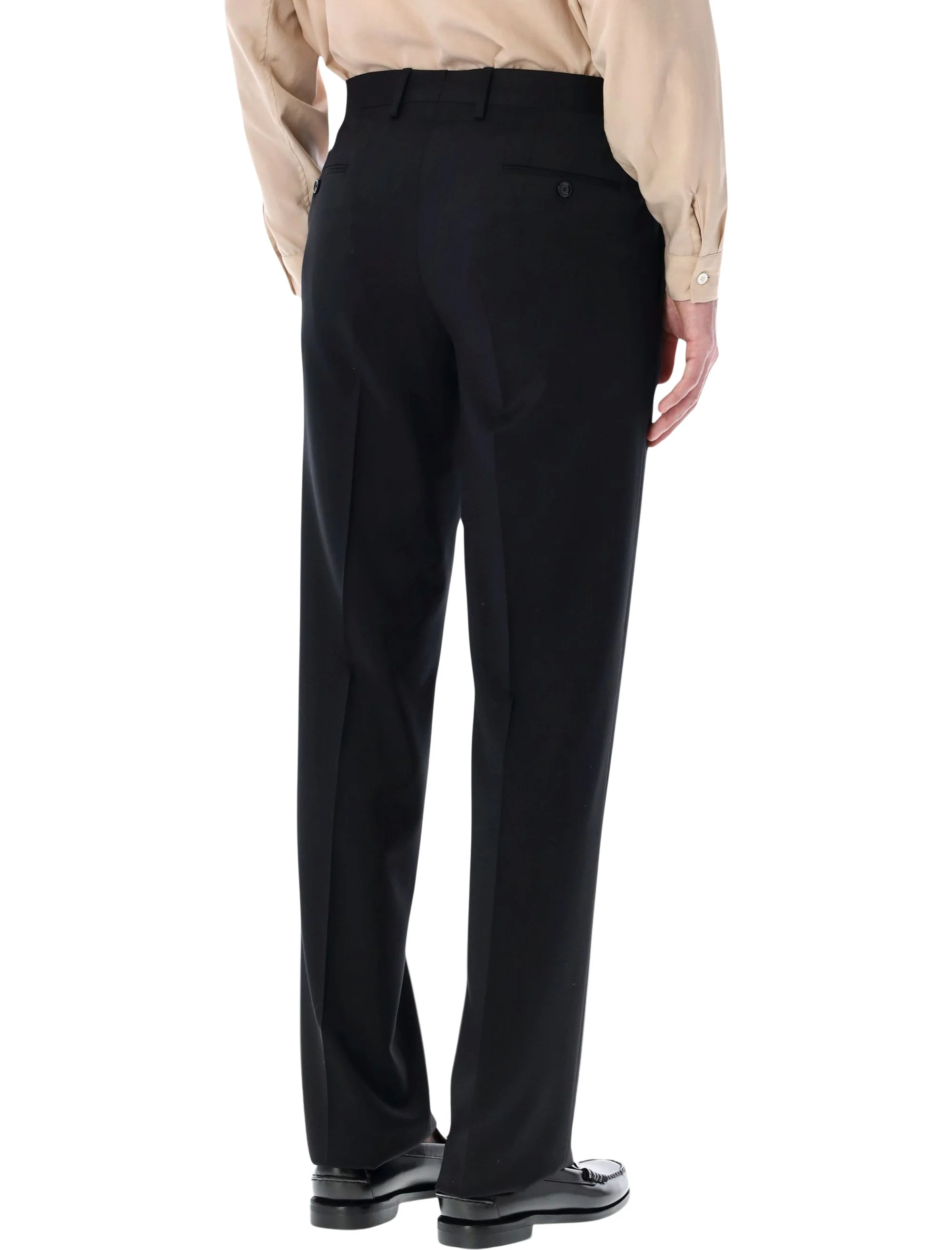 Lardini Lightweight Stretch Crepe Trousers - Size 48 - Image 2