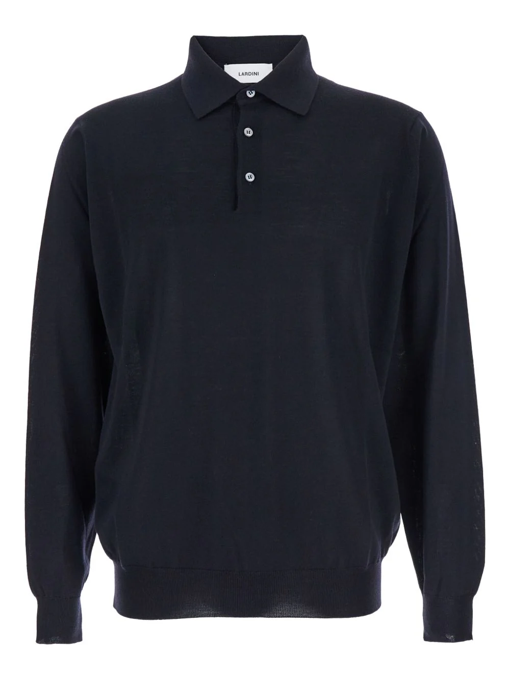 Lardini Long Sleeve Wool Polo Shirt for Men