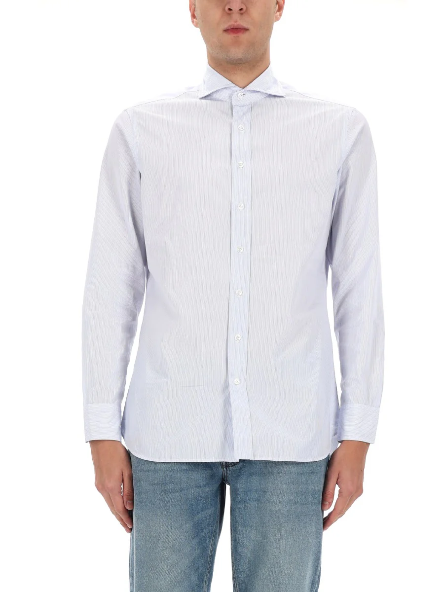 LARDINI Long-sleeved Striped Shirt - Image 3