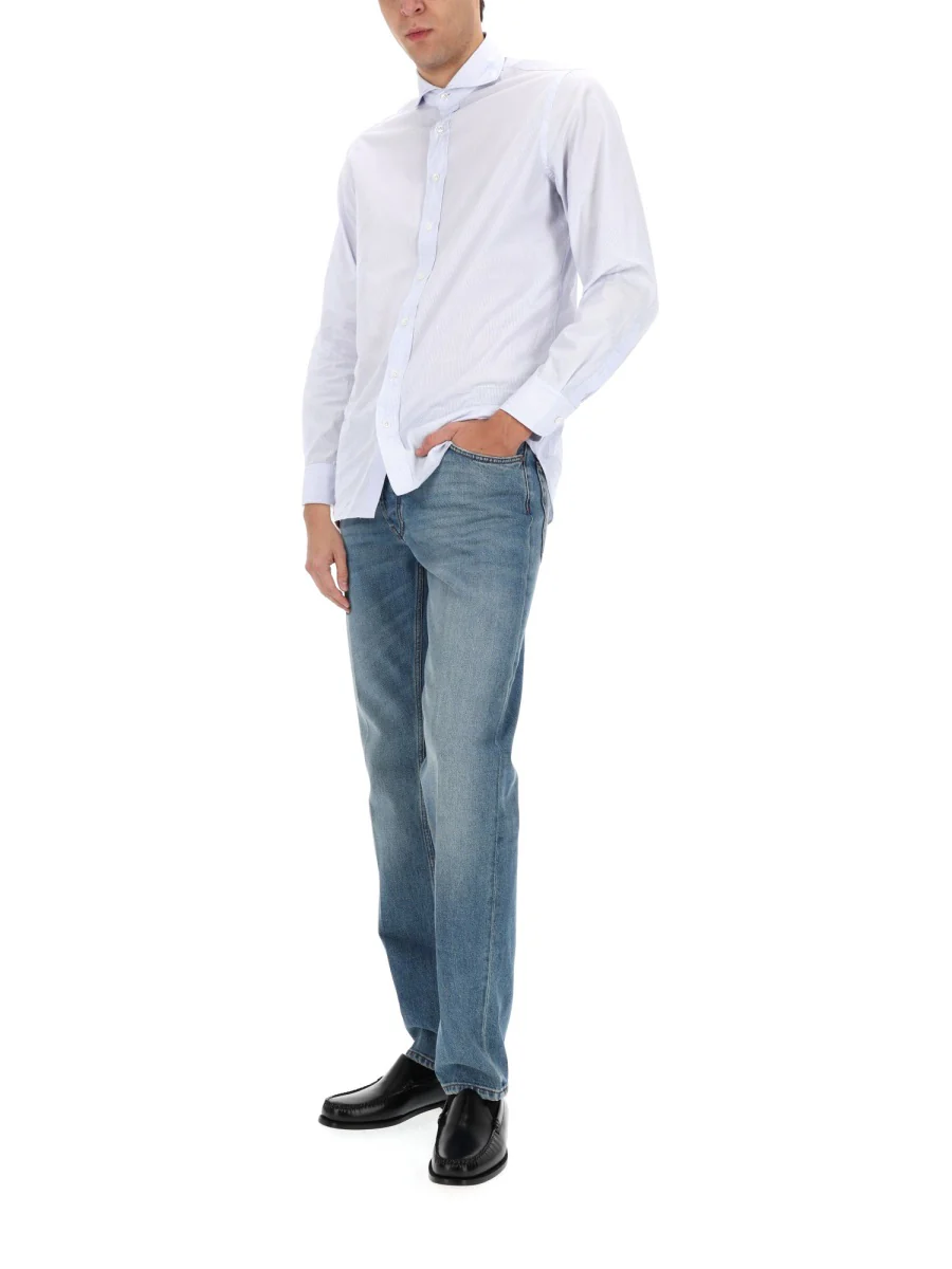 LARDINI Long-sleeved Striped Shirt - Image 5