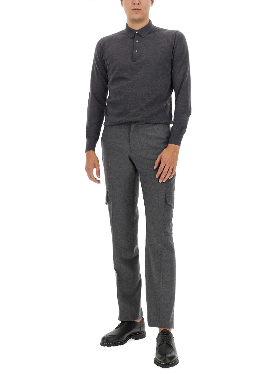 Lardini Men's Tailored Wool Pants - Image 2