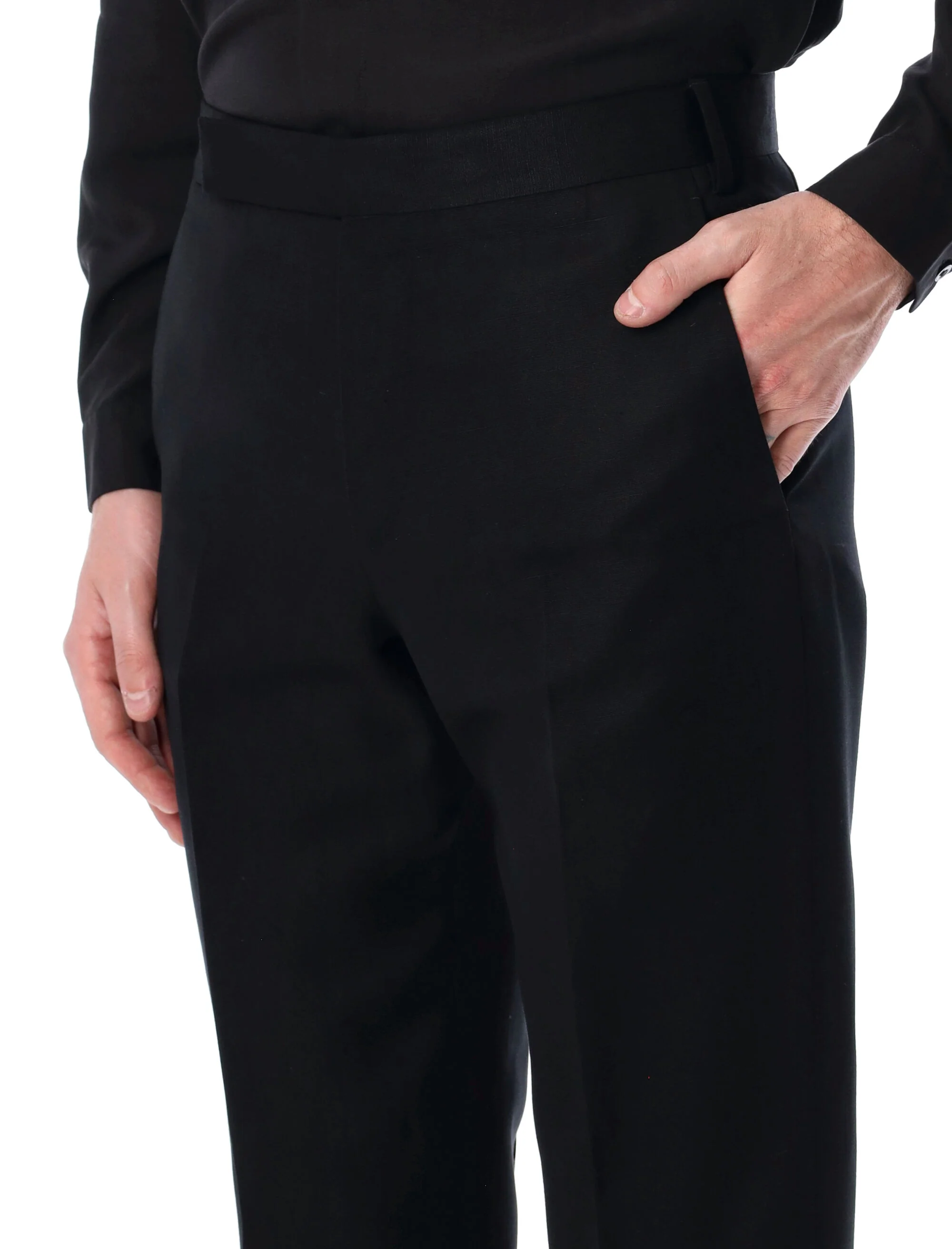 Lardini Mid-rise Cotton Slim Pants - Image 3