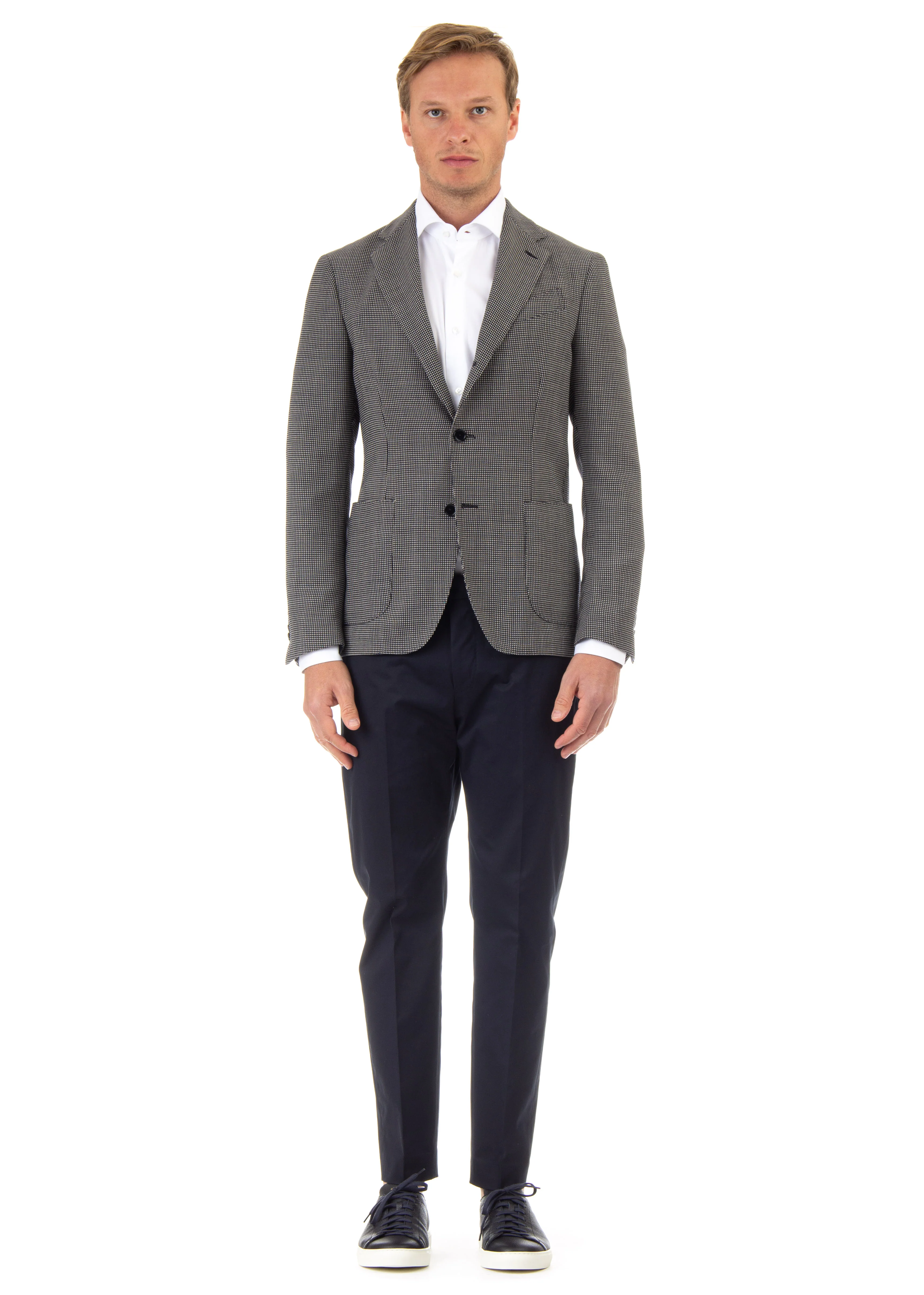 Lardini Packable Travel Jacket with Notch Detail