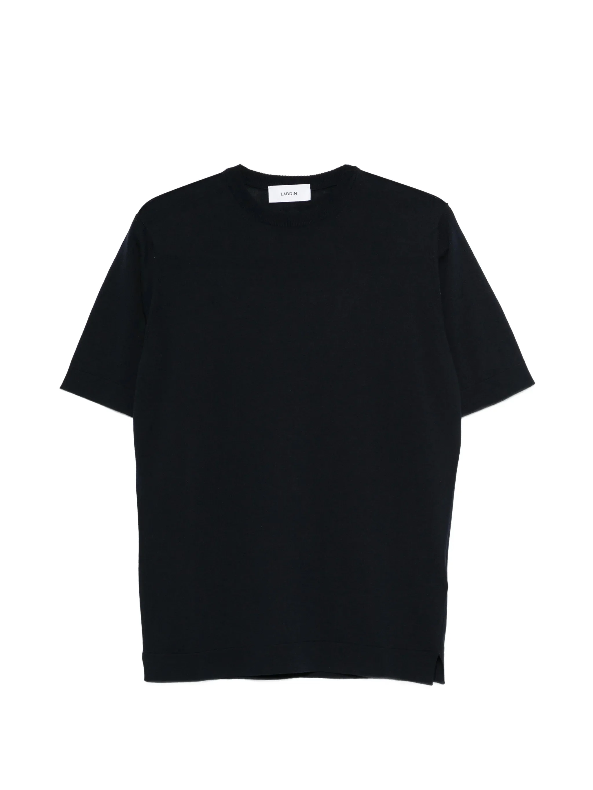 Lardini Ribbed Cuff and Hem T-shirt with Crew Neck - Size M