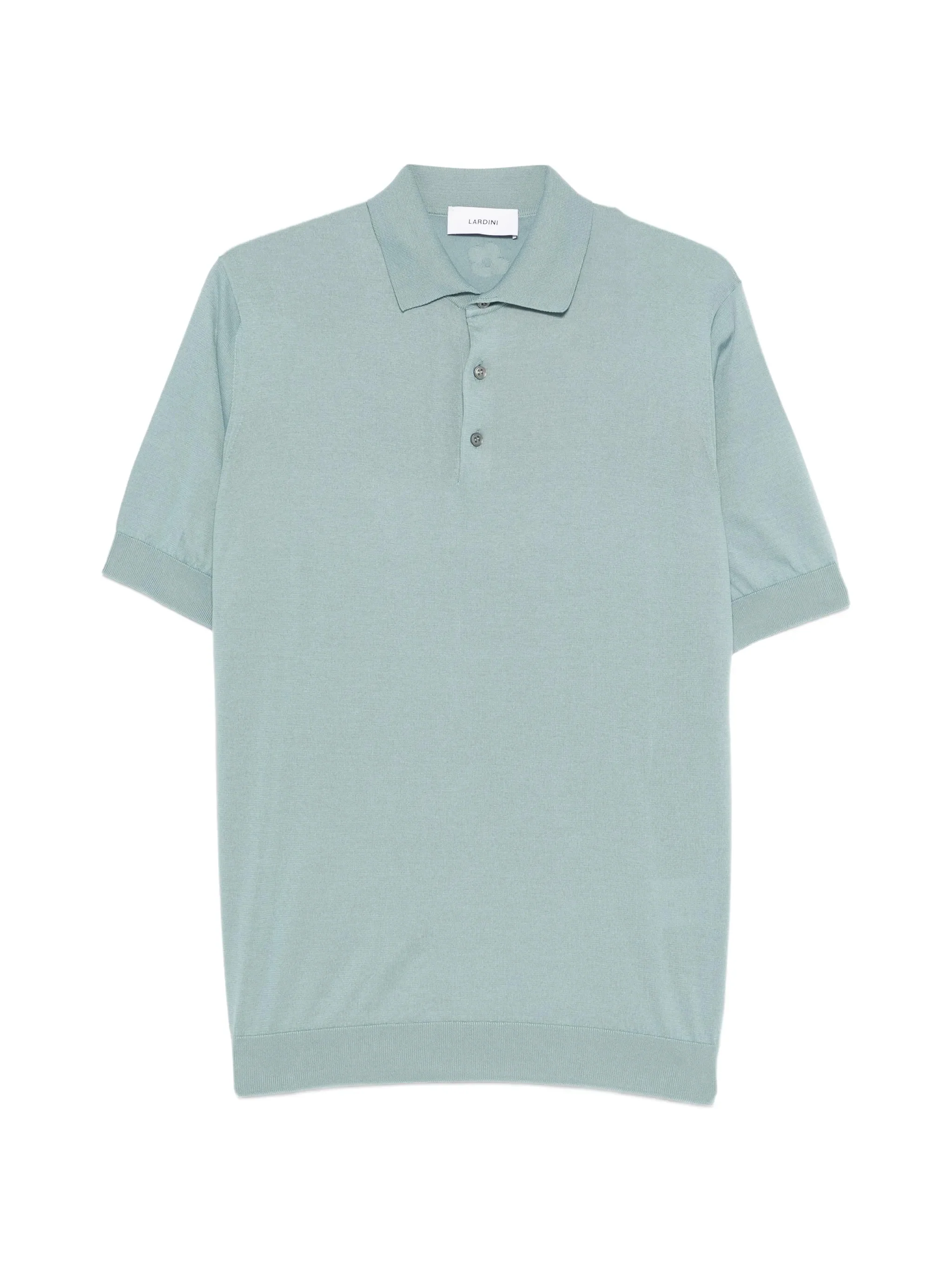 Lardini Ribbed Trim Polo with Button Pocket - Medium
