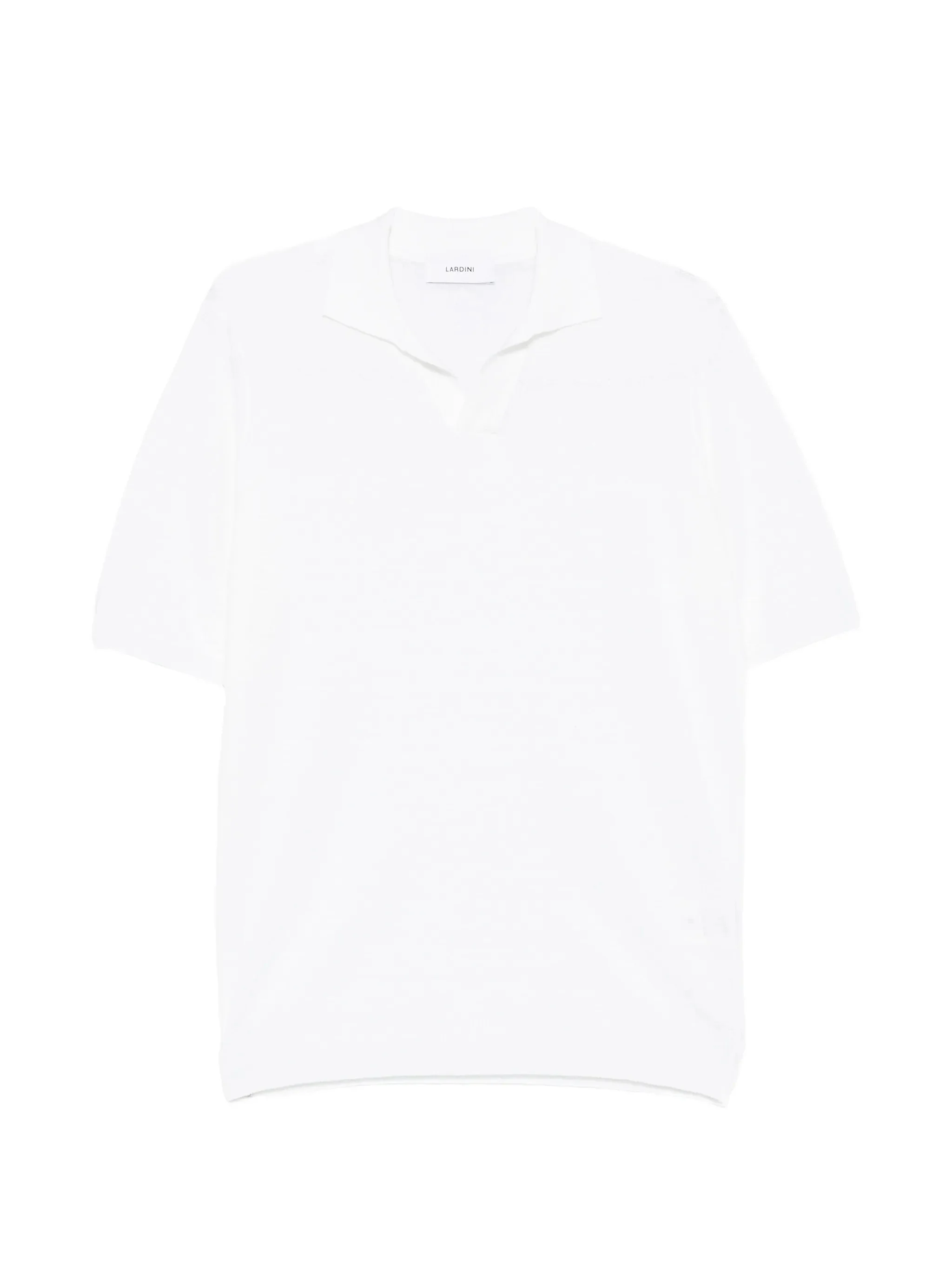 Lardini Short Sleeve Notched Neck T-Shirt in Size M