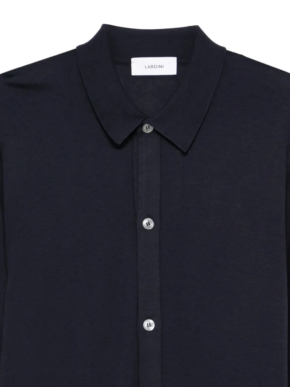 Lardini Silk Button-Up Shirt with Long Sleeves - Size M - Image 3