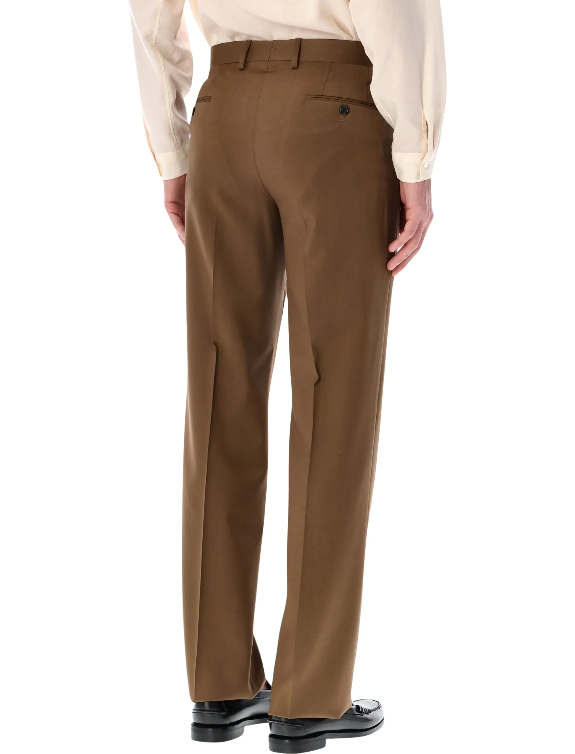 Lardini Stretch Crepe Gabardine Trousers - Image 2
