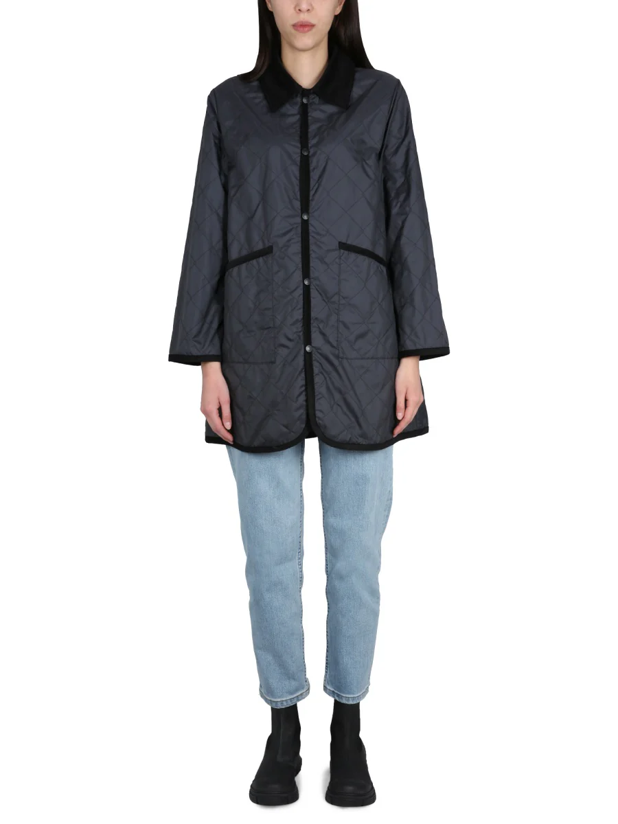 Lavenham Classic Velvet Contrast Women's Nylon Jacket