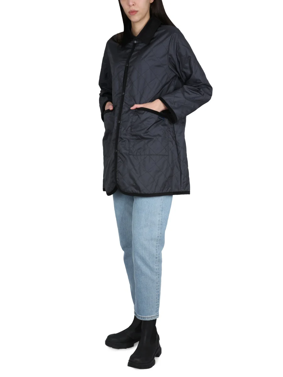 Lavenham Classic Velvet Contrast Women's Nylon Jacket - Image 2