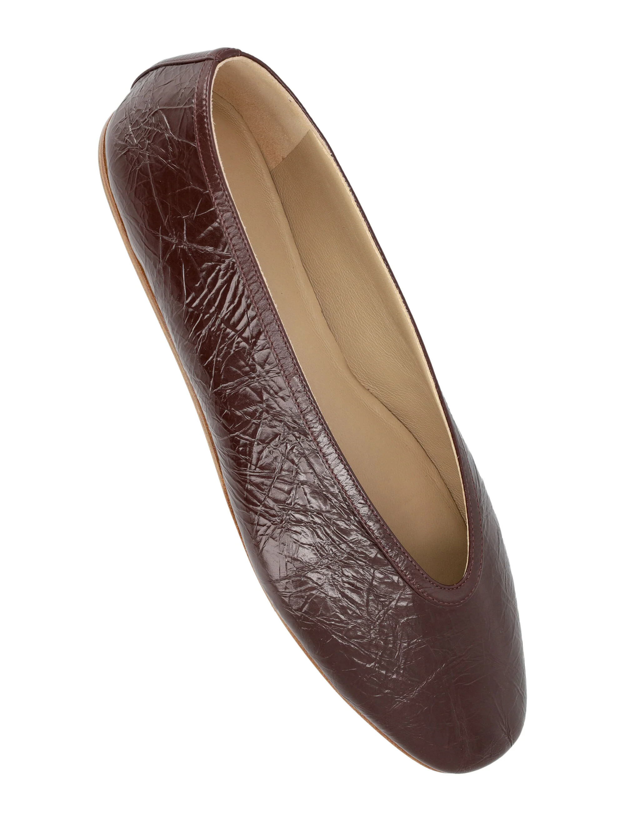 LE MONDE BERYL Luna Leather Slippers - Image 3