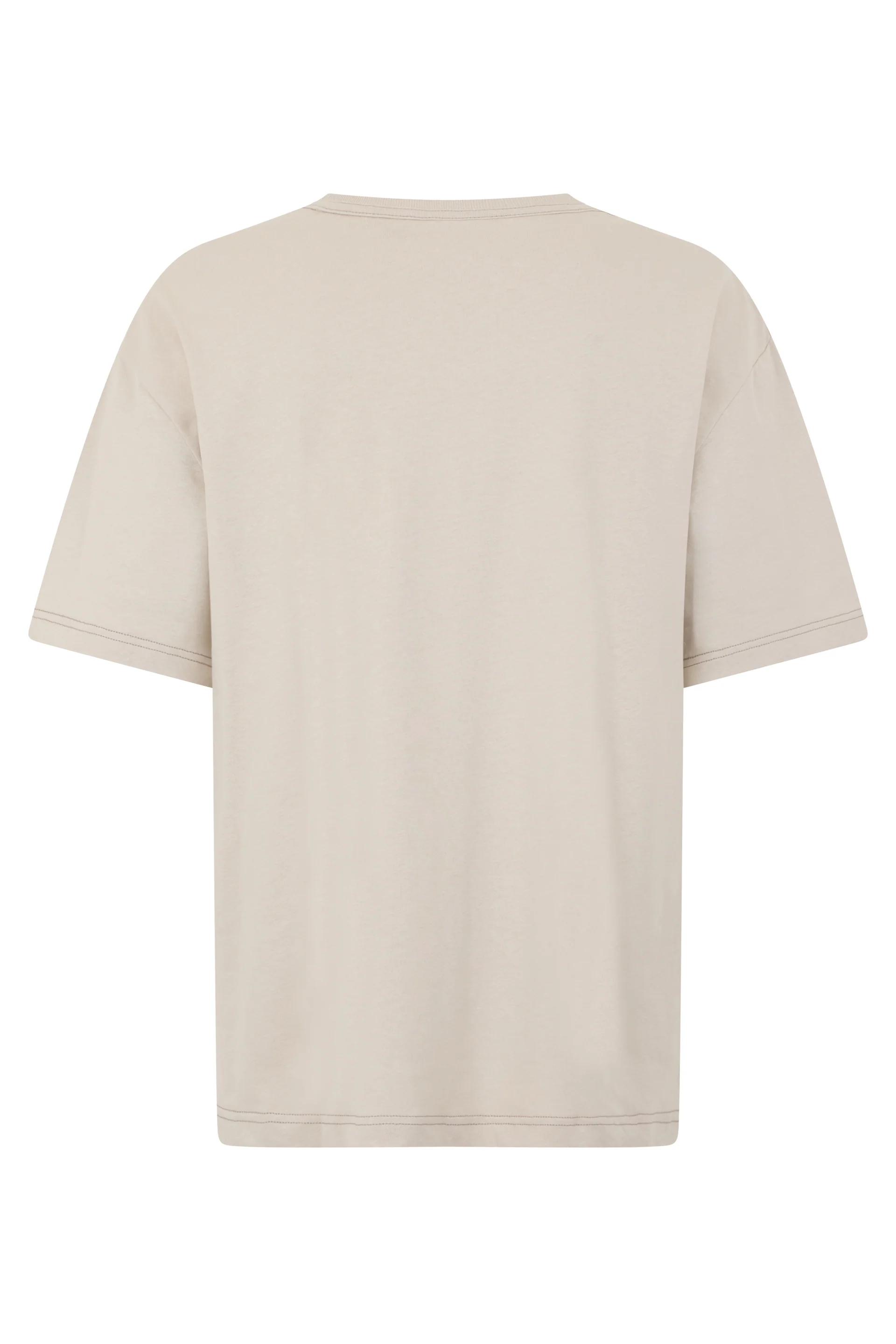 Lemaire Relaxed Fit Cotton-Linen Blend T-Shirt - Short Sleeve - Image 2