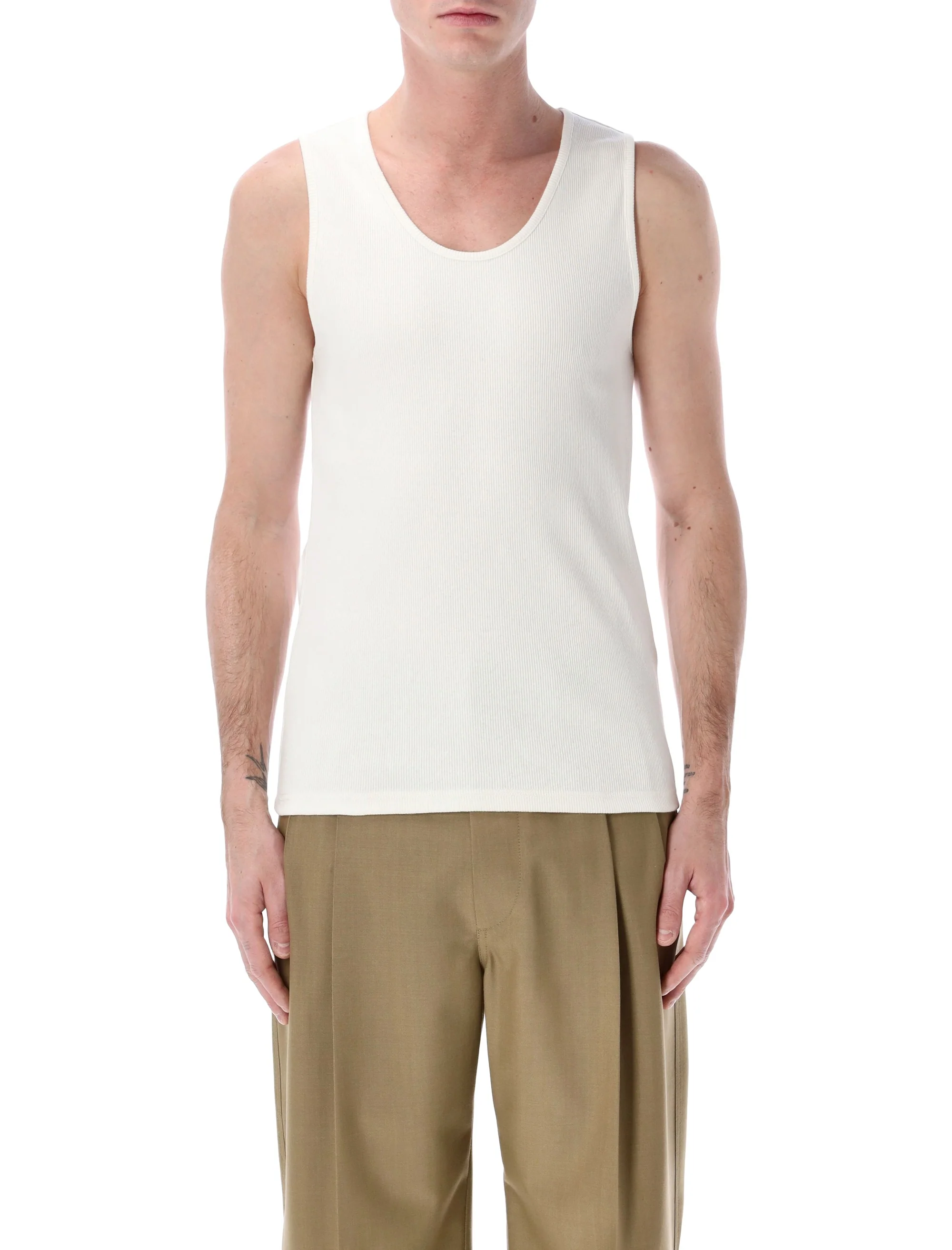 LEMAIRE RIB TANK TOP in COTTON JERSEY