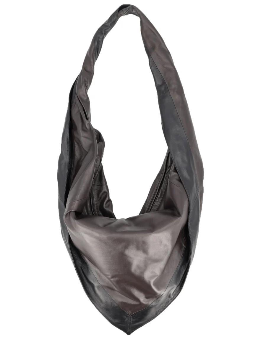 LEMAIRE Scarf Bag in Leather - Shiny Nappa Leather - Image 3
