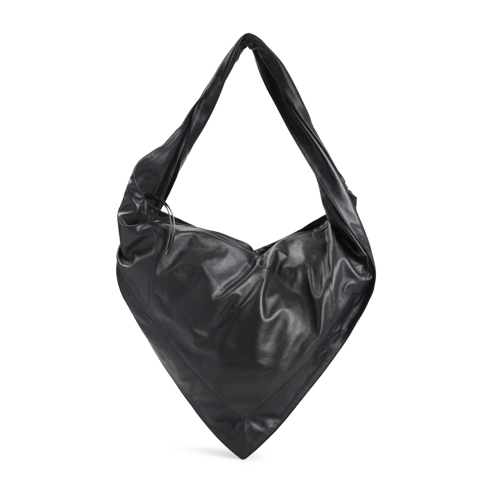 LEMAIRE Scarf Bag in Leather - Shiny Nappa Leather - Image 4