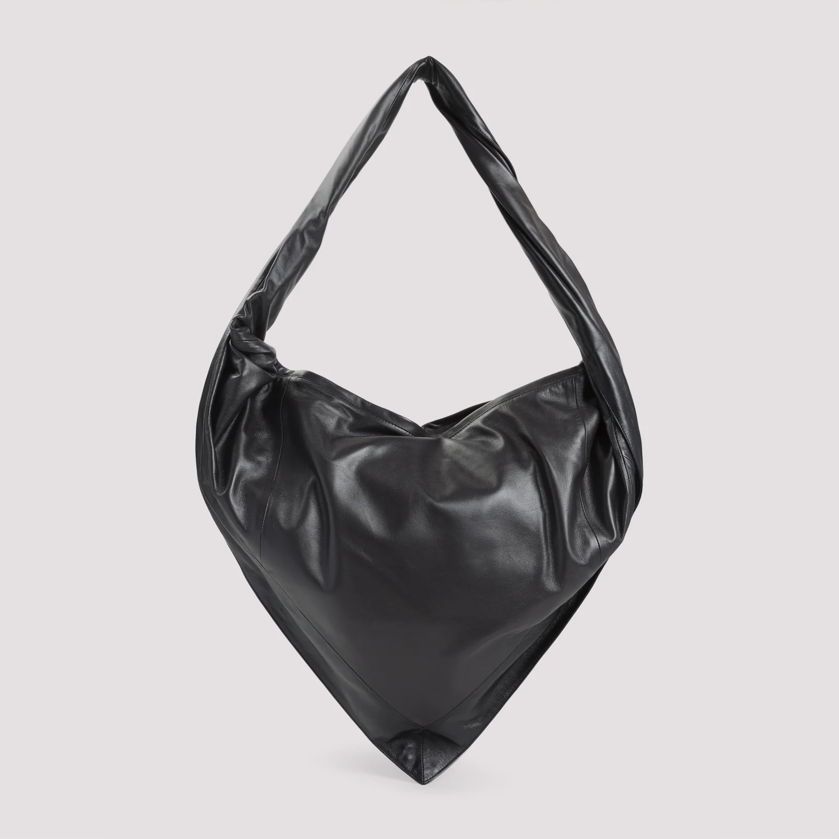 LEMAIRE Scarf Bag in Leather - Shiny Nappa Leather - Image 6