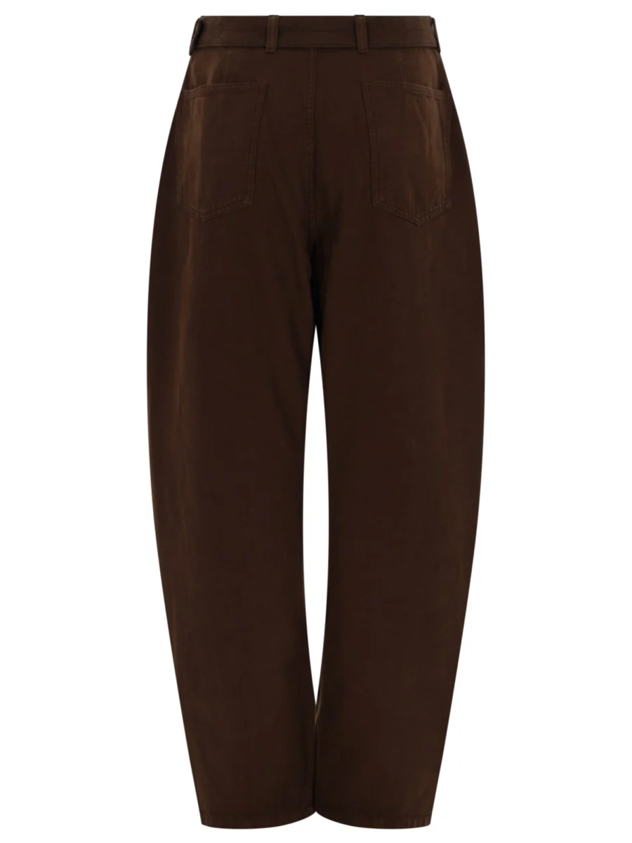 LEMAIRE TWISTED BELTED PANTS in DYED HEAVY BROKEN TWILL - Unisex - Image 2