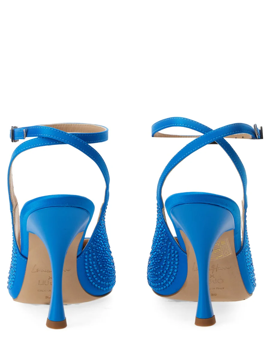 LEONIE HANNE X LIU JO Satin Slingback with Rhinestones - Image 3