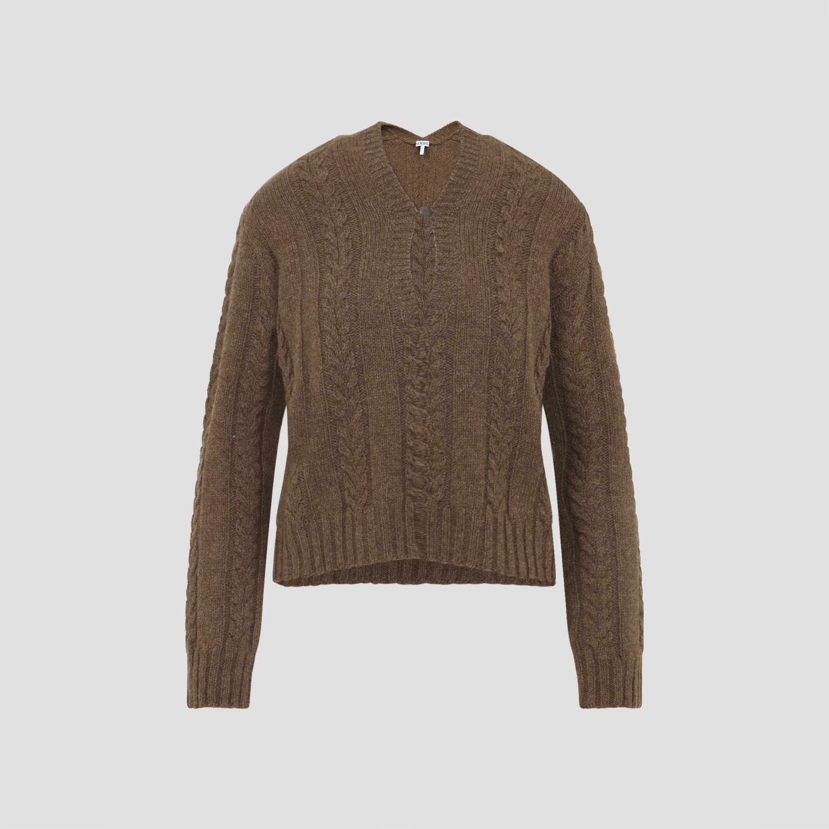 LOEWE Cable-knit Keyhole Sweater - Image 7