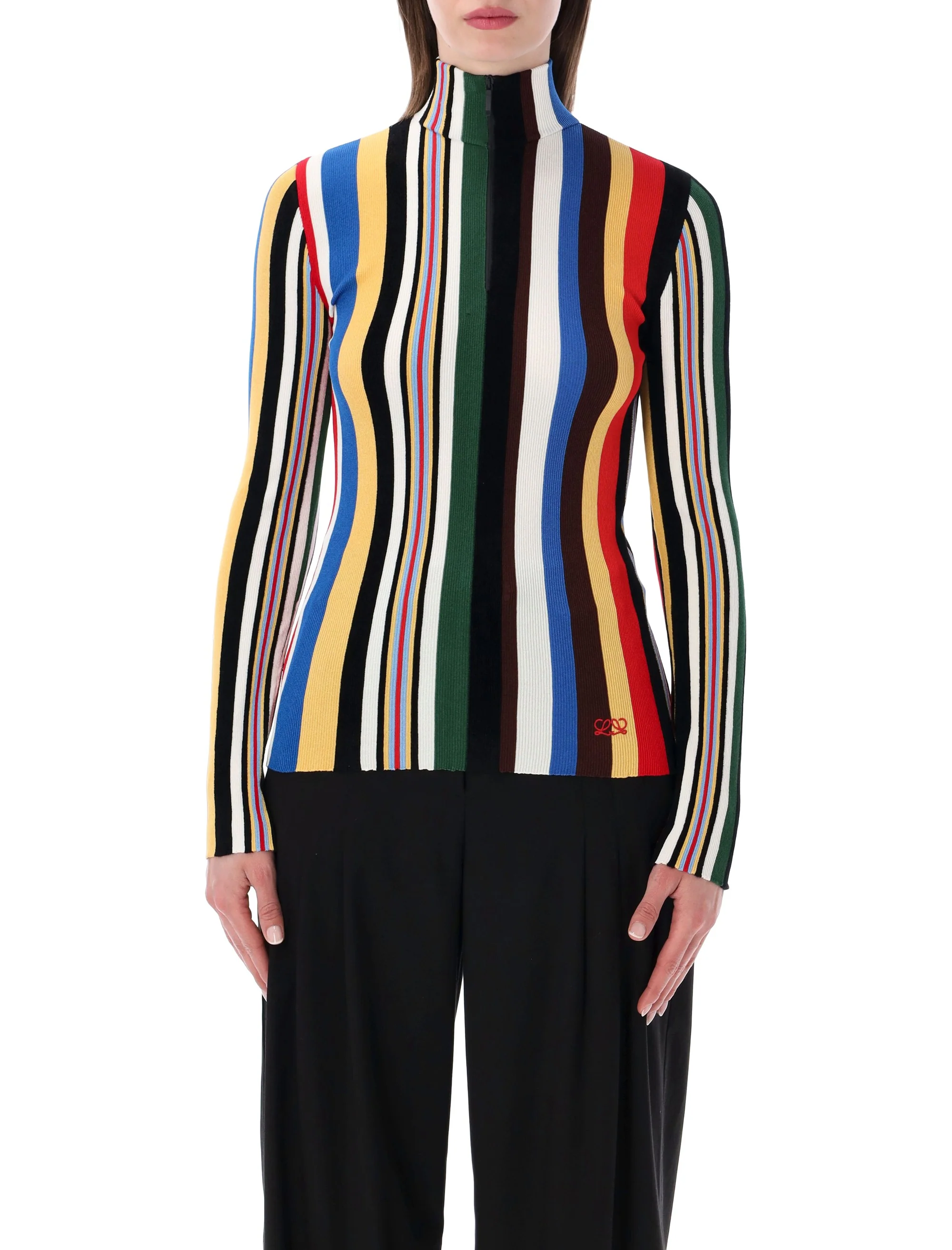 Loewe Sleek Zip High-Neck Slim Fit Top - Size S